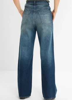Jean droit, taille haute