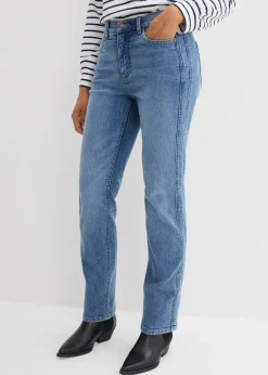 Jean droit taille haute
