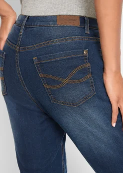 Jean droit taille haute, thermique