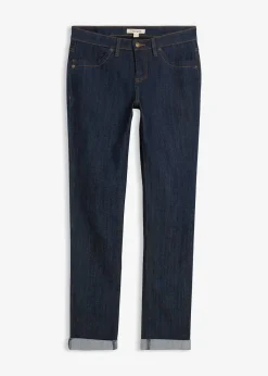Jean droit taille mi-haute, extensible