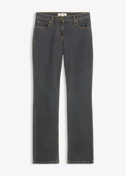 Jean droit taille mi-haute, extensible