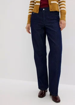 Jean droit taille mi-haute