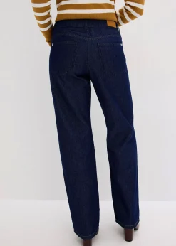 Jean droit taille mi-haute