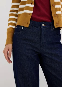 Jean droit taille mi-haute