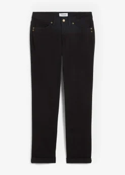Jean droit taille mi-haute, extensible