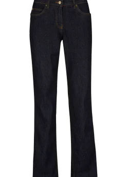 Jean droit taille mi-haute, extensible