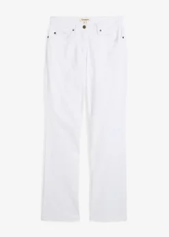 Jean droit taille mi-haute, extensible