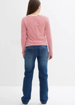 Jean droit taille mi-haute