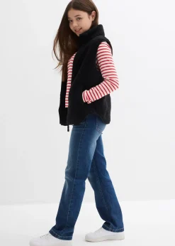 Jean droit taille mi-haute
