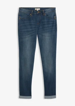 Jean droit taille mi-haute, extensible