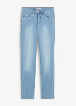 Jean droit taille mi-haute, extensible
