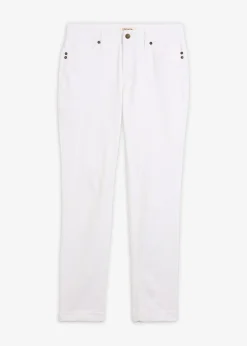 Jean droit taille mi-haute, extensible