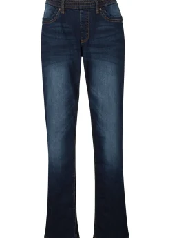 Jean droit taille mi-haute, thermique