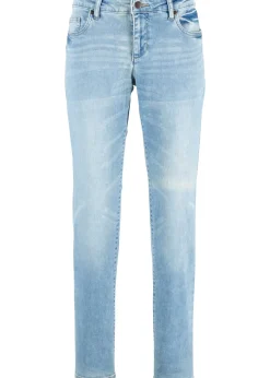 Jean droit taille mi-haute, extensible