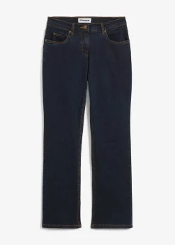 Jean droit taille mi-haute, extensible