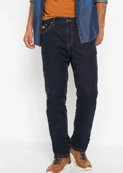 Jean extensible classique à doublure thermique en polaire