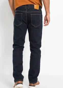 Jean extensible classique à doublure thermique en polaire