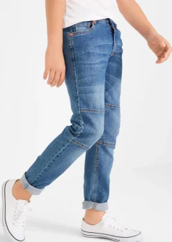 Jean extensible Regular et droit avec genoux renforcés