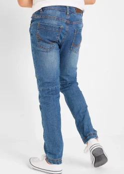 Jean extensible Regular et droit avec genoux renforcés