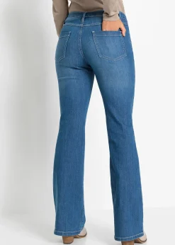 Jean Flare avec broderies florales