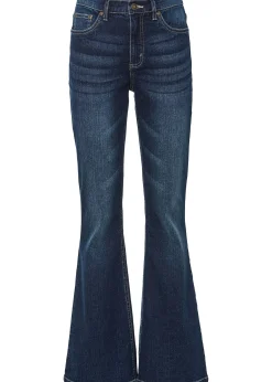 Jean flare taille haute