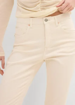Jean flare taille haute, cropped