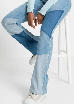 Jean flare taille mi-haute
