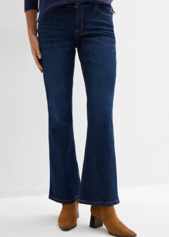 Jean flare, taille mi-haute