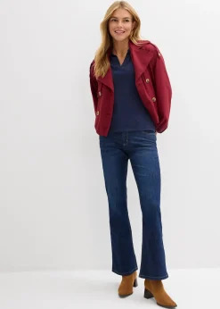 Jean flare, taille mi-haute