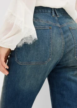 Jean flare taille mi-haute