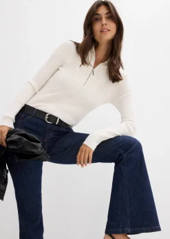 Jean flare taille mi-haute