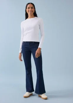 Jean flare taille mi-haute