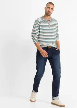 Jean jogger à taille élastiquée regular, fuselé