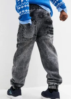 Jean jogger avec doublure thermique en jersey, regular