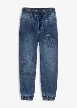 Jean jogger avec doublure thermique en jersey, regular