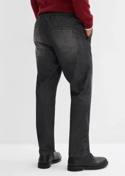 Jean jogger avec doublure thermique en flanelle, droit