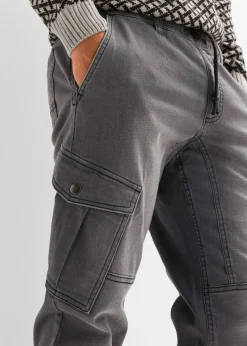Jean jogger droit avec poches cargo, regular
