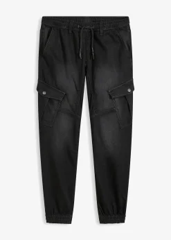 Jean jogger droit avec poches cargo, regular