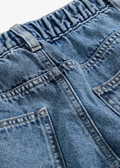 Jean large cargo, taille mi-haute