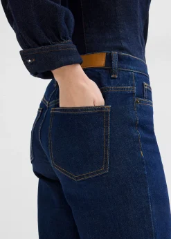 Jean large cropped taille mi-haute