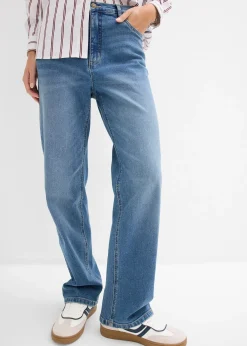 Jean large et droit, taille haute