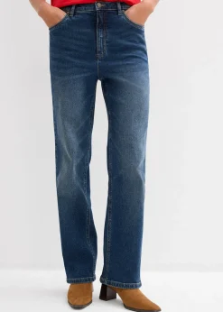 Jean large et droit, taille haute