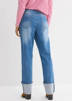 Jean large et droit, taille haute