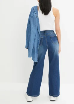 Jean large taille haute