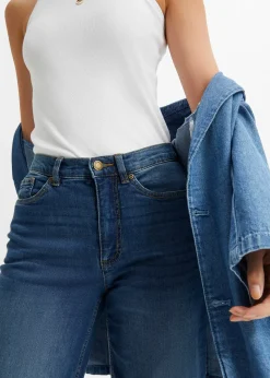 Jean large taille haute