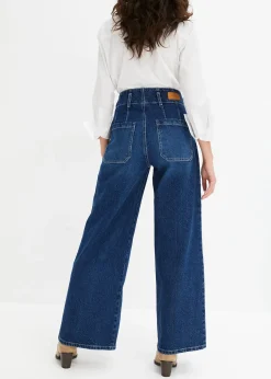 Jean large taille haute