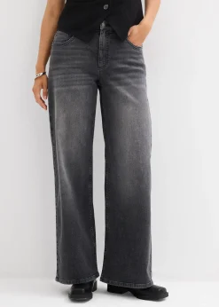 Jean large taille haute