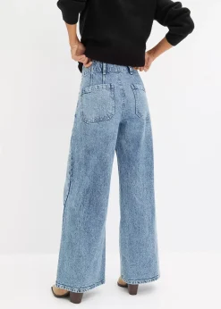Jean large taille haute