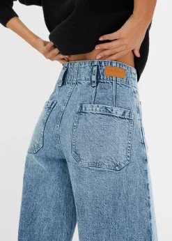 Jean large taille haute