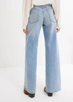 Jean large taille haute